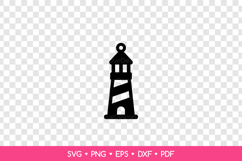 Lighthouse Earring SVG Cut File, Sea Jewelry Template Product Image 2