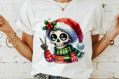 Christmas skeleton Sublimation PNG. Product Image 3