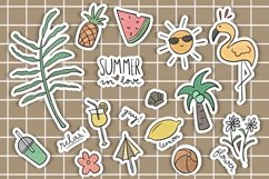 Summer Pattern Stickers Digital Download Product Image 1