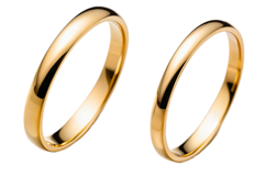 gold rings, transparent background Product Image 1