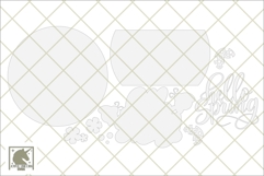 Hello Spring Ladybug Sign SVG | Ladybug Door Hanger SVG Product Image 2