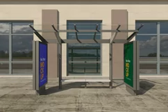 Bus Stop with 2 Signage Mockup Product Image 1