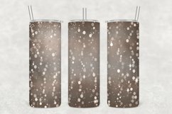 Bronze Shade Glowing Glitter Tumbler Sublimation Product Image 1