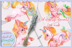 Unicorn party clipart set baby animals Product Image 3