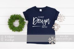 TShirt Mockup NAVY | 5000B Gildan Mock up Product Image 1