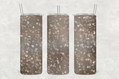 Bronze Shade Hearts Sparkle Tumbler Sublimation Product Image 1