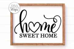 Home Sweet Home SVG | Farmhouse Sign | DXF and More Product Image 1