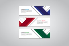 Vector abstract design web banner template Product Image 1