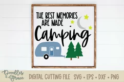 The Best Memories are Made Camping SVG - DXF - EPS - PNG Product Image 2
