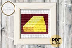 Cheese Cross Stitch Pattern - Instant Download PDF Product Image 1