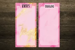 Pink Blush and Gold Collection of To Do List and Notes Product Image 2