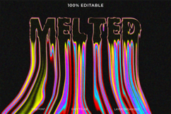 Melted Text Effect Graphic with Vibrant Colors Product Image 1