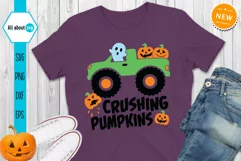 Crushing Pumpkins Svg, Halloween Truck Svg Product Image 3