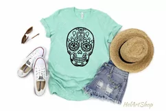 Sugar skull svg, cinco de mayo svg, mexican svg cutting file Product Image 2