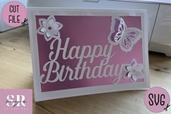 3d birthday card| Paper cutting | butterfly birthday card Product Image 5