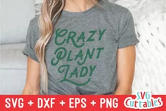 Gardening SVG | Crazy Plant Lady | Shirt Design Product Image 1