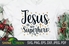 Jesus SVG - Jesus is my Superhero Quote PNG, DXF, EPS Product Image 1