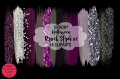 Halloween Brush Strokes Clipart I Brush Strokes Halloween Product Image 2