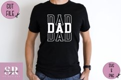 Dad stacked word| vinyl cutting | Dad t-shirt print Product Image 3