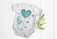 Valentines day cutfile, Valentine gnome I love you svg heart Product Image 2