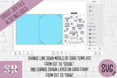 Christmas insert card design| Paper cutting | Cricut Joy svg Product Image 2