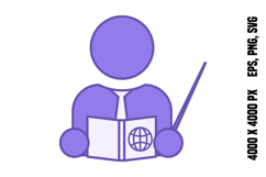 Colored Teacher Icon Product Image 1