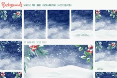 Woof Christmas Watercolor Product Image 17