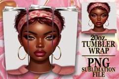 Joyful vibes 20oz tumbler wrap, Love Girl Product Image 1