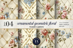 Vintage Floral Wallpaper |Ornamental Flower Pattern Product Image 1