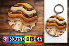 Cheerful Round Coasters PNG, Pattern Product Image 1