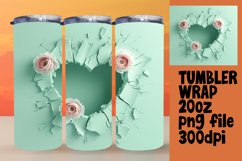 Vibrant Valentine's Tumbler Blooms Product Image 1