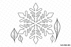 Christmas snowflake Svg | Christmas Svg | Svg Cut Files Product Image 1