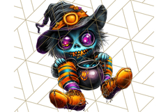 Spooky Cute Monster PNG Clipart, Adorable Halloween Monsters Product Image 3
