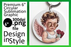 Stylish Circle Design for Sublimation , Cupid Product Image 1
