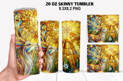 Skinny Tumbler 20oz Wrap Design, Summer Tumble PNG Design Product Image 1