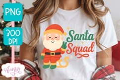 Santa Squad PNG, Cute Christmas PNG sublimation Product Image 3