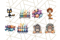 Halloween Whimsy Clipart, Cute Costume PNG Graphics Product Image 7