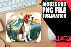 Cute Canine Adventure Mouse Pad Sublimation Product Image 1