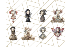 Creepy Dolls Clipart 60 PNG Haunted Toy Characters Product Image 7