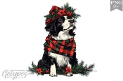 Christmas Dog Clipart Design - High Quality 300 Dpi Product Image 1