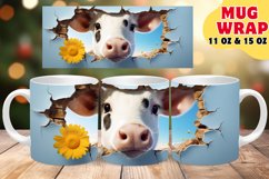 Sublimation Bliss: Mug Wrap with Animal Surprises Product Image 1