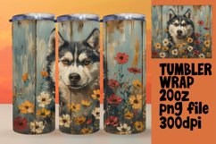 Woof &amp; Wood Pattern Sublimation Tumbler Wraps Product Image 1