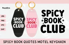 Spicy Book Lover Motel Keychain SVG - Spicy Book Club Product Image 1