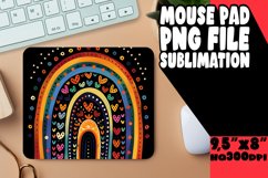 Midnight Radiant Rainbow: Rainbow Sublimation Mouse Pad Product Image 1