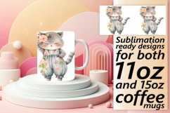 Pastel Blossom Cat Sublimation Wrap - Spring Serenade Product Image 1
