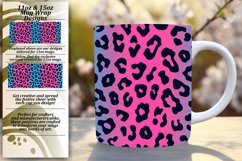 Gradient Leopard Print Art Mug Wrap - 11oz 15oz Product Image 1