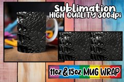 Polished 3D Puff Pattern Mug Sublimation 11oz 15oz Product Image 1