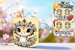 Radiant 15oz Mug Wrap Png Design , Dragon Product Image 1