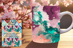 Eye-Catching 15oz Mug Wrap Png , Abstract Pattern Product Image 1