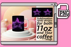 Neon Odyssey: Sublimation Patterns for 15oz Mug 11oz Product Image 1